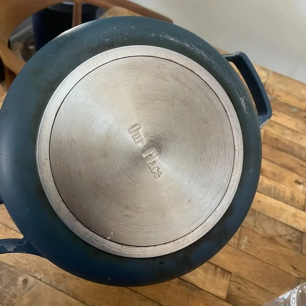 Our Place Always Pan Nonstick Cooking Pan Blue Salt Color Toxin-Free Ceramic